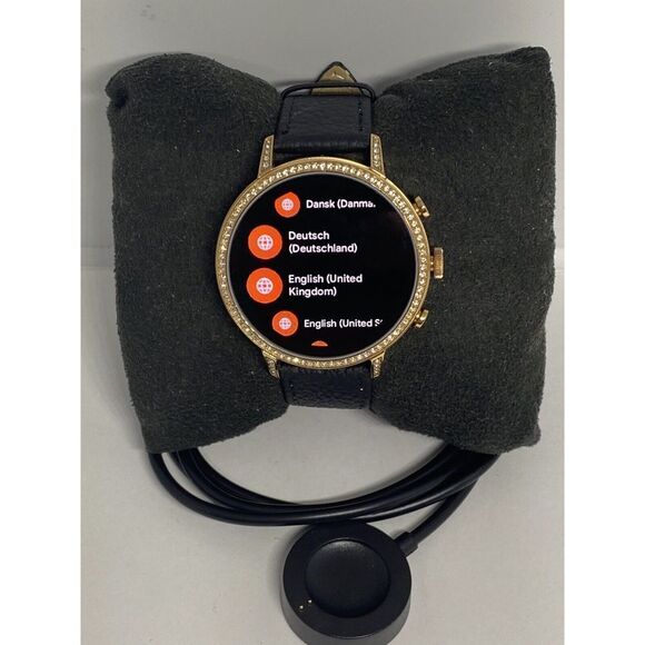 Fossil Gen 4 Authentic Digital Dial Smart Watch Custom Band FTW6015 AB522 - Picture 1 of 10